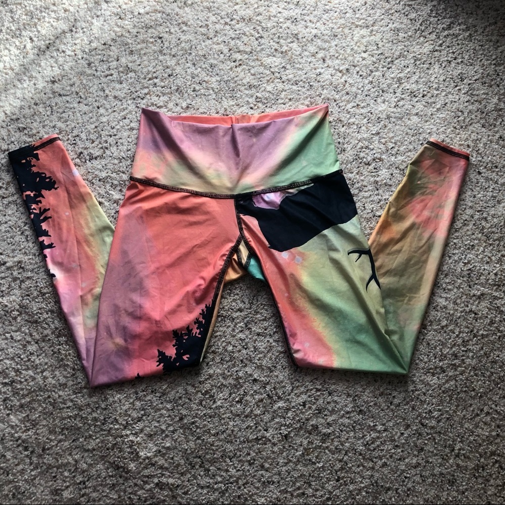 Teeki Northern Lights Leggings Size Medium